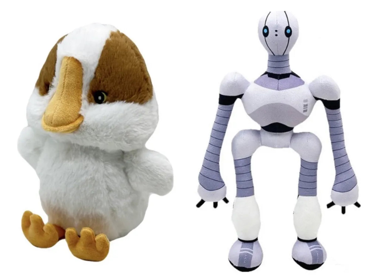 Set peluches Roz y Brillo - Pelicula Robot Salvaje