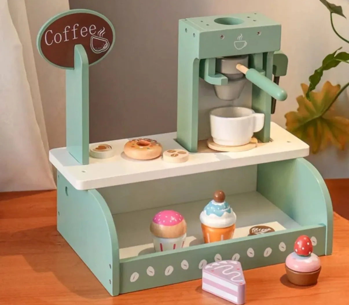 Playset Cafetería de madera para niños, Coffee Shop