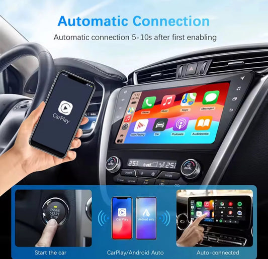 Mini adaptador inalámbrico Carplay para Apple y Android