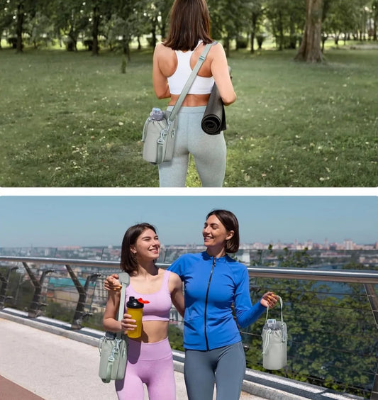 Bolso Gym mujer para articulos personales y botella de agua