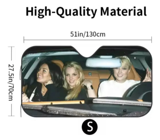 Parasol para auto diseño icónico Britney, Paris y Lindsay