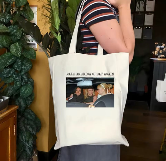Bolsa de tela Britney “Make América great again”