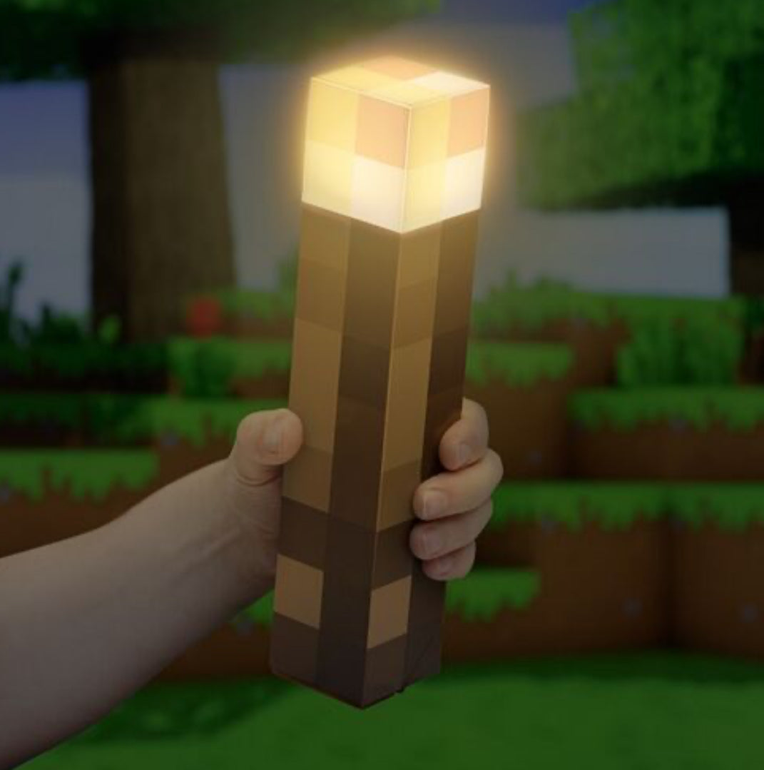 Lámpara para niños Antorcha Minecraft