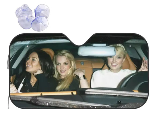 Parasol para auto diseño icónico Britney, Paris y Lindsay
