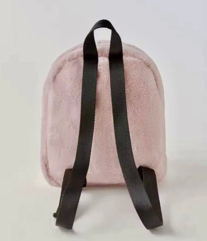 Mochila pequeña de felpa diseño Whatever Rosa