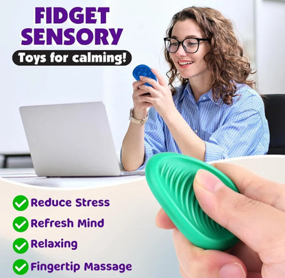 Fidget Toy - Worry Stones - piedras sensoriales de silicona
