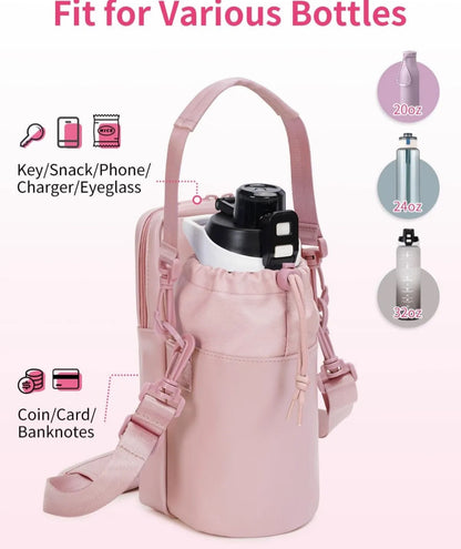 Bolso Gym mujer para articulos personales y botella de agua