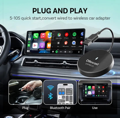 Mini adaptador Express para Android Auto y Apple Carplay