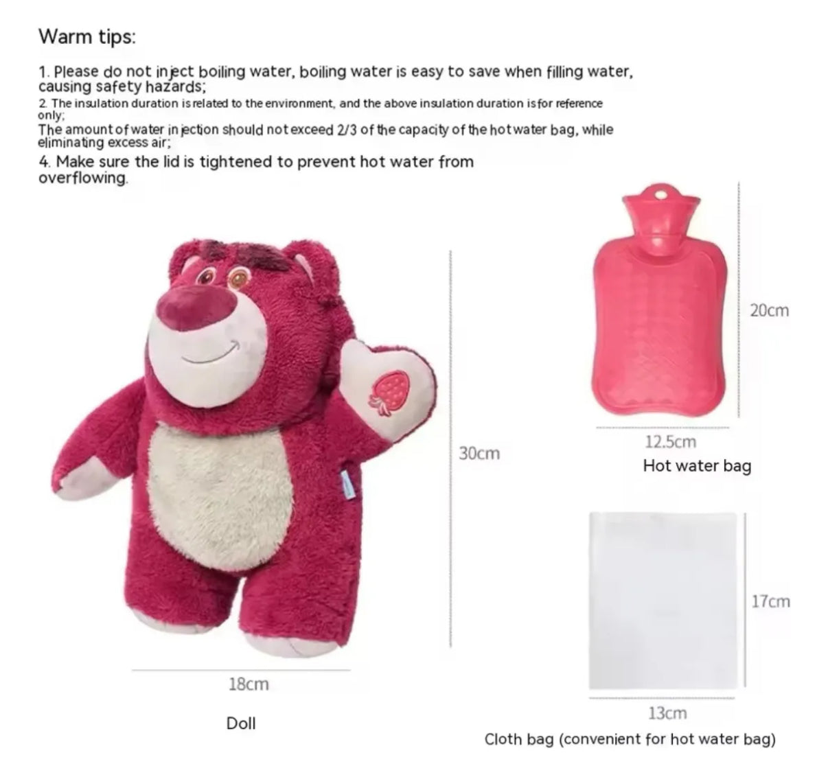 Peluche guatero Lotso Kawaii