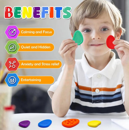 Fidget Toy - Worry Stones - piedras sensoriales de silicona