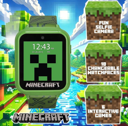 Reloj interactivo Accutime diseño Minecraft