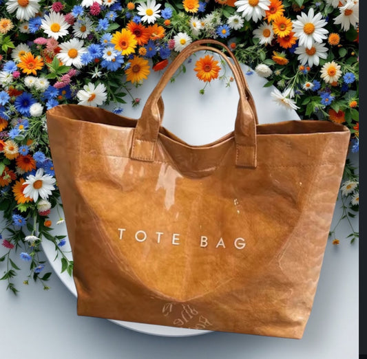 Tote Bag de PVC con acabado encerado 35x30