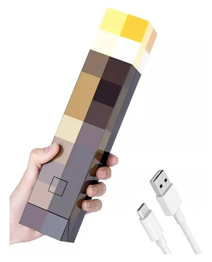 Lámpara para niños Antorcha Minecraft