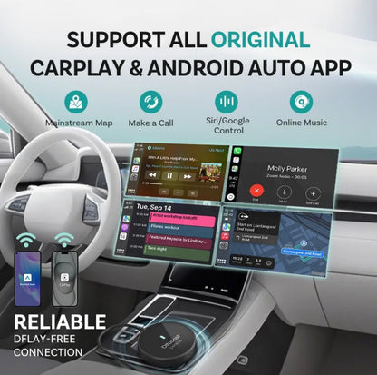 Mini adaptador Express para Android Auto y Apple Carplay