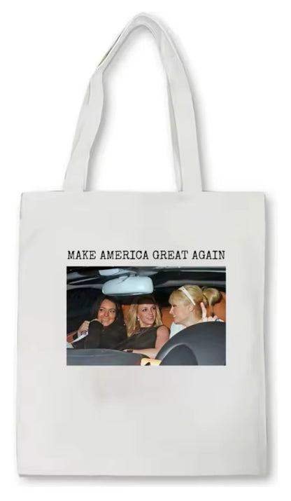 Bolsa de tela Britney “Make América great again”