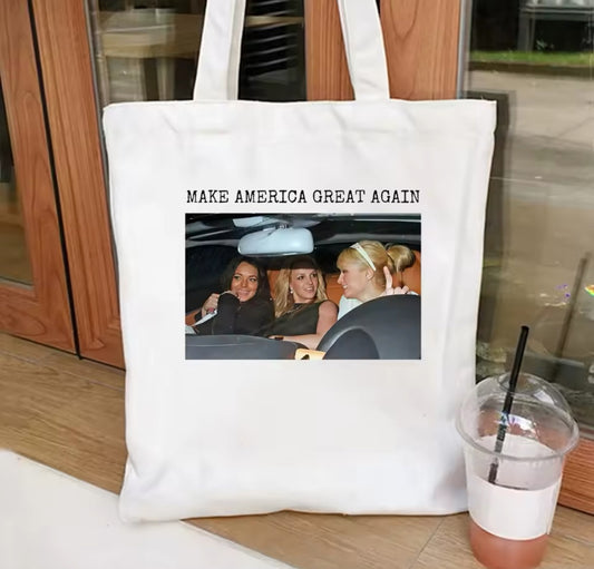 Bolsa de tela Britney “Make América great again”