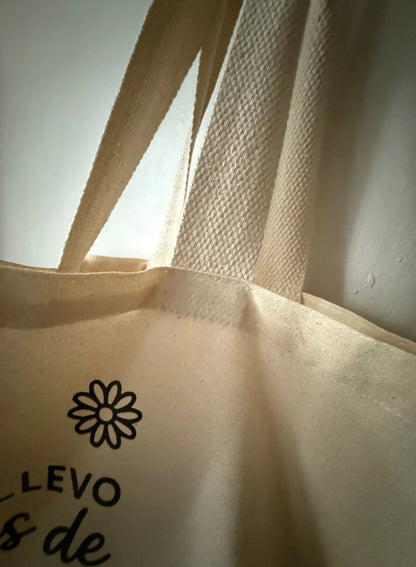 Bolsa de tela grande 50x40 Llevo Cosas de Señora