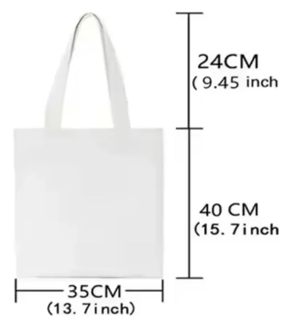 Bolsa de tela diseño perrito - Impresa por ambos lados