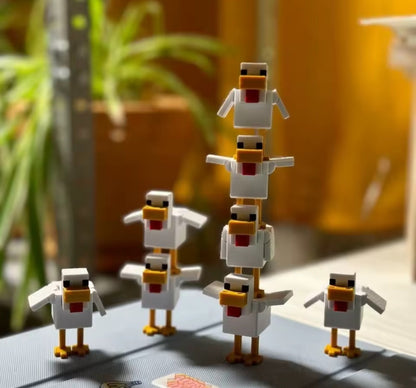 Brújula Minecraft con carga usb + figura Lava Chicken 3D