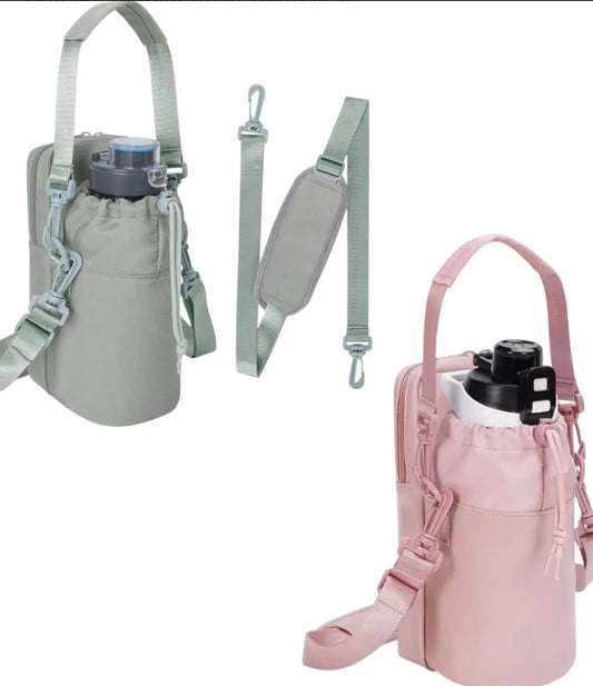 Bolso Gym mujer para articulos personales y botella de agua