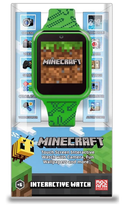 Reloj interactivo Accutime diseño Minecraft